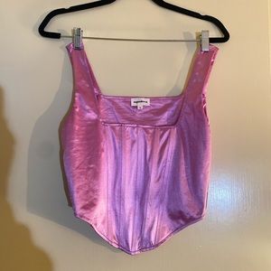 Superdown Pink Corset Top